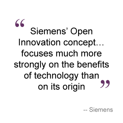 Siemens' Open Innovation Concept